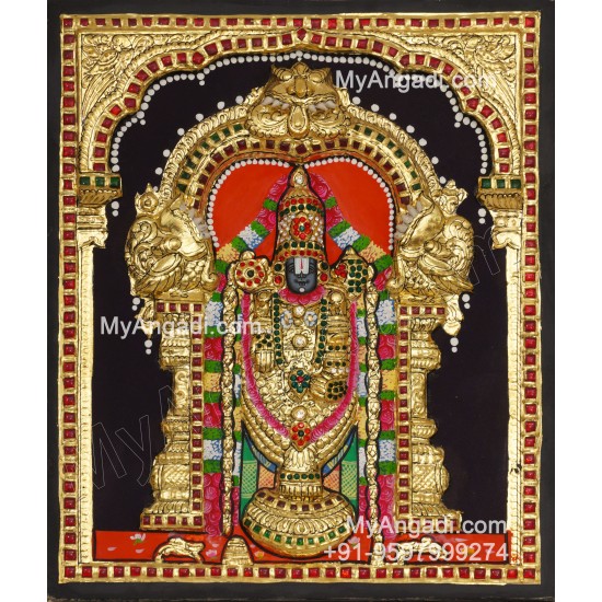 Balaji 3d Tanjore Painting