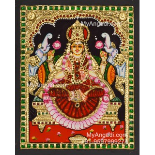 Gajalakshmi Devi Tanjore Painting