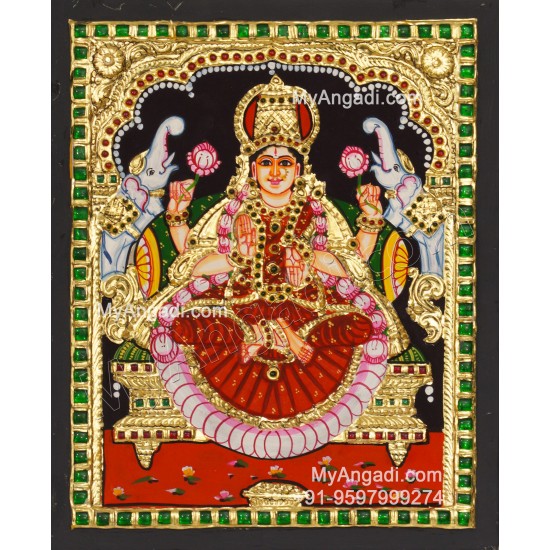 Gajalakshmi Tanjore Painting