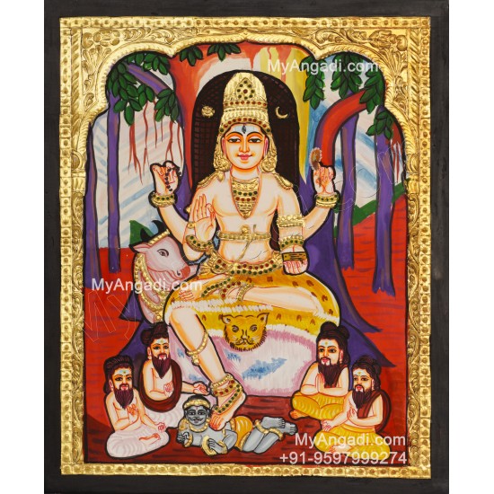 Dakshinamurthi Tanjore Painting