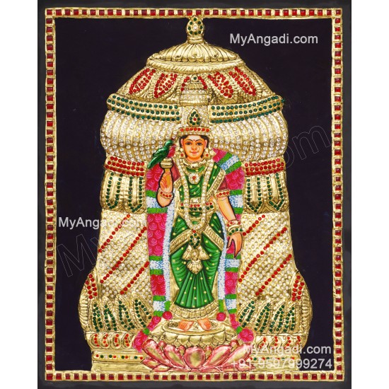 Meenakshi Amman Tanjore Painting