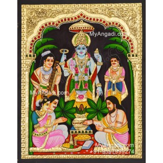 Sathyanarayana Tanjore Painting