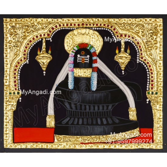 Shiva Lingam Tanjore Painting