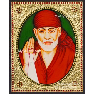 Saibaba Tanjore Painting