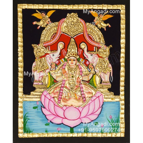 Gajalakshmi Tanjore Painting MATP266