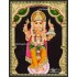 Standing Ganesha Tanjore Painting 