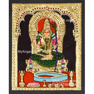 Kamatchi Amman Tanjore Painting, Amman Tanjore Painting