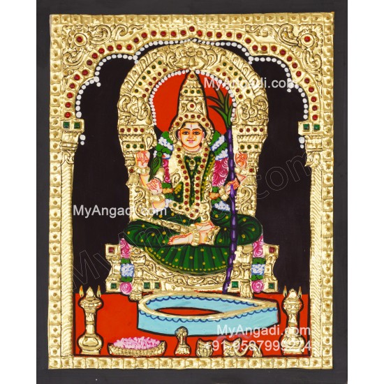 Kamatchi Amman Tanjore Painting, Amman Tanjore Painting