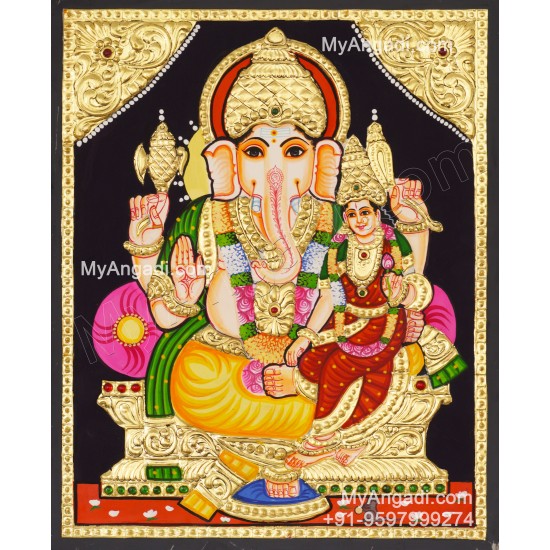 Siddhi Ganesha Tanjore Painting