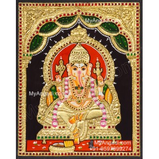 Ganapathi Tanjore Painting 