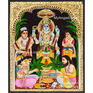 Sathyanarayana Tanjore Painting