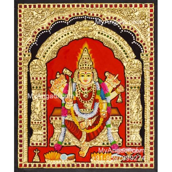 Pon KaaliammanTanjore Painting