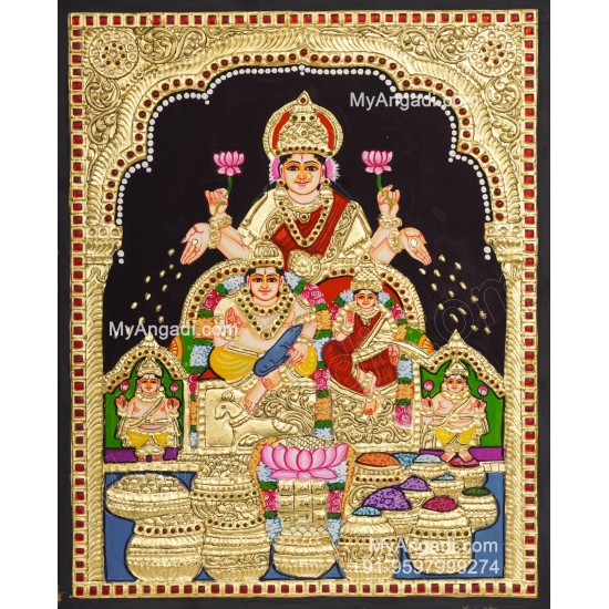 Kuber Lakshmi Tanjore Painting