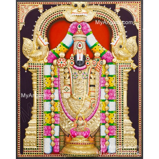 Balaji 3d Tanjore Painting