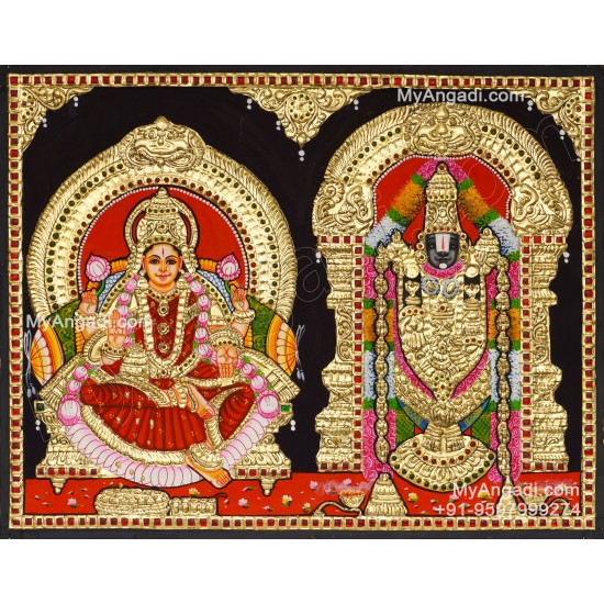 Balaji Lakshmi Tanjore Painting