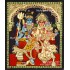 Shiva Family Tanjore Painting - Shiva Parivar