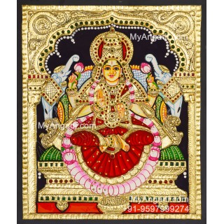 Gajalakshmi Tanjore Painting