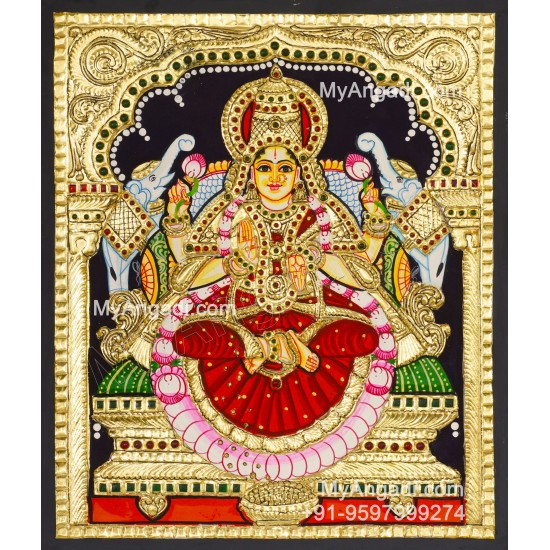 Gajalakshmi Tanjore Painting