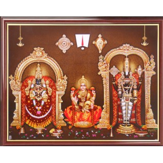 Lord  Thirupathi Balaji with Badmavathi Amman Frame Big