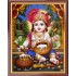 Lord  Baby Krishna Sitting Photo Frame Big