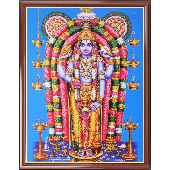 Lord Guruvayur Krishna Photo Frame Big Lord Guruvayur Krishna Photo Frame Big