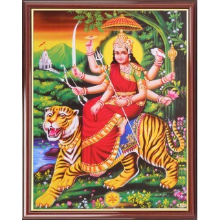 Lord  Durga Photo Frame Big