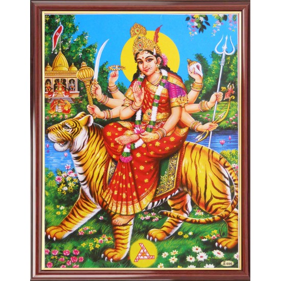 Lord  Durga Photo Frame Big