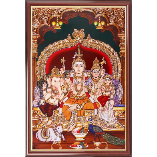 Lord  Shiva Family Photo Frame Big