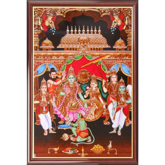 Lord  Ramar Pattabishegam Photo Frame Big