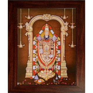 Lord Thirupathi Balaji Wooden Photo Frame