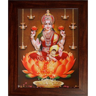 Lord Lakshmi Photo Wooden Photo Frame