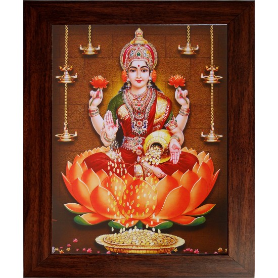 Lord Lakshmi Photo Wooden Photo Frame