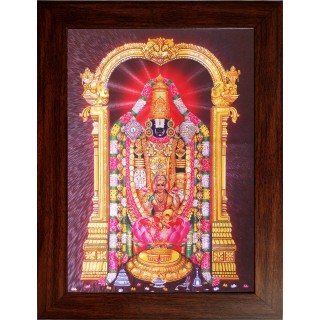 Lord  Thirupathi Balaji Wooden Photo Frame