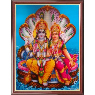 Vishnu Lakshmi Photo Frame