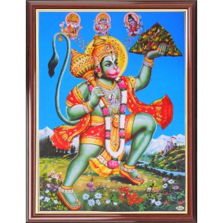 Hanuman with Sanjeevi Hills Photo Frame