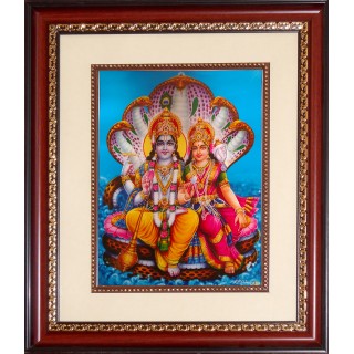Vishnu Lakshmi Photo Frame Big