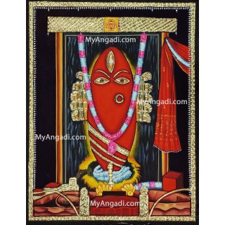 Linga Bairavi Isha Tanjore Painting