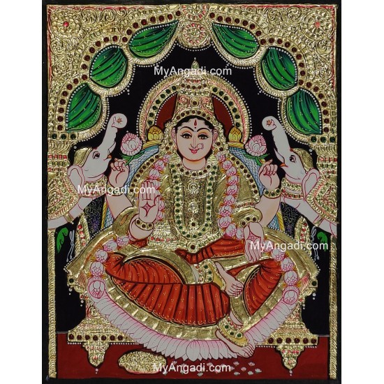 Gajalakshmi Tanjore Painting