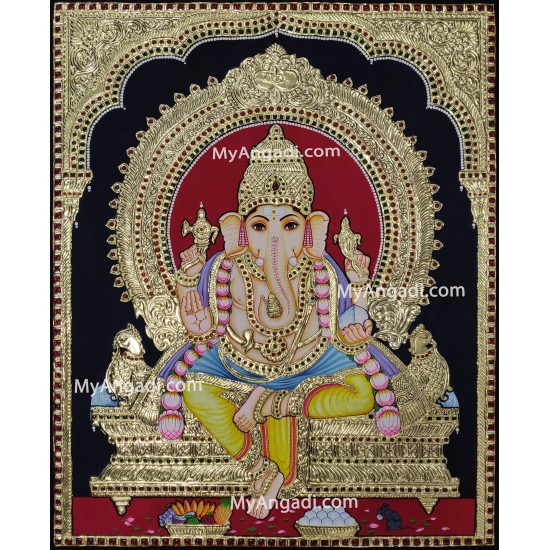Ganesha Tanjore Painting Ganesha Tanjore Painting