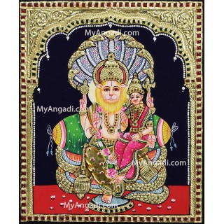 Narasimar Tanjore Painting, Lakshmi Narasimhar Tanjore Painting