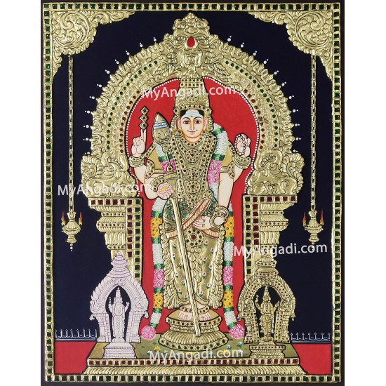 Thiruchendhur Murugan Tanjore Painting, Murugar Tanjore Painting