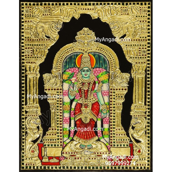 Meenakshi Amman Tanjore Painting Meenakshi Amman Tanjore Painting
