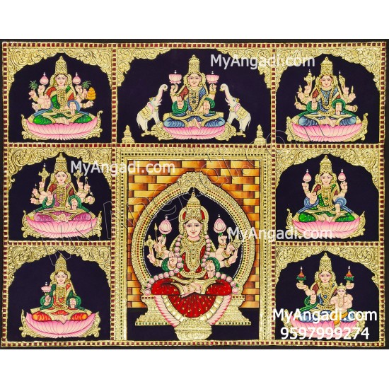 Ashtalakshmi Tanjore Painting