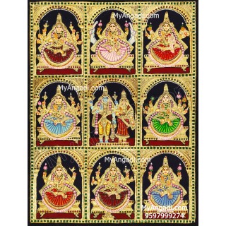 Ashtalakshmi Tanjore Painting