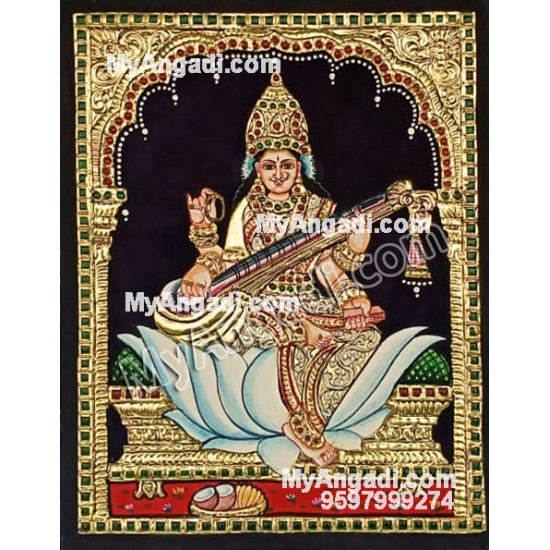 Saraswathi Tanjore Painting