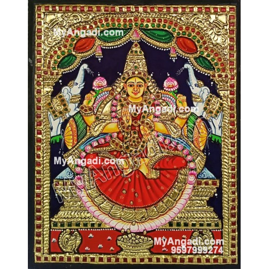 Gajalakshmi Tanjore Painting