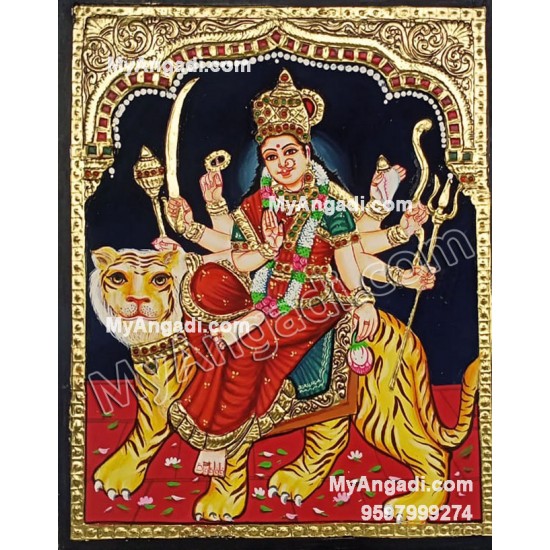 Durga Devi Tanjore Painting