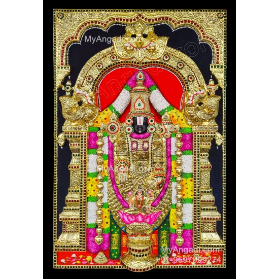 Balaji 3d Tanjore Painting Balaji 3d Tanjore Painting