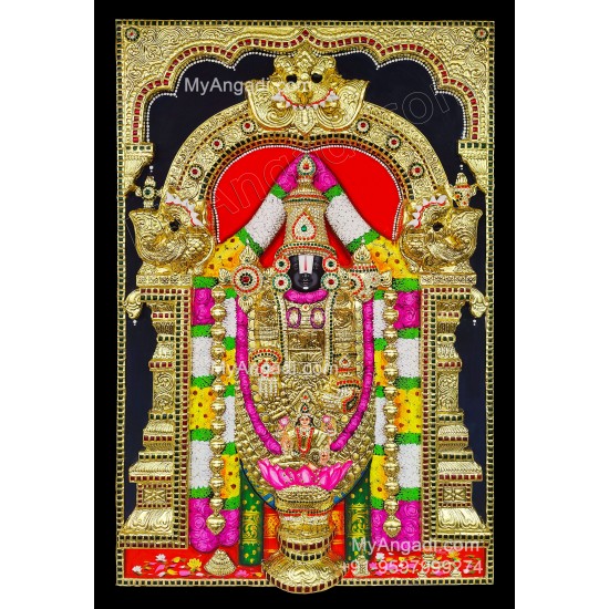 Balaji 3d Tanjore Painting