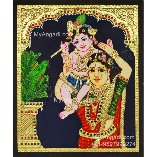 Yasoda Krishna Tanjore Painting